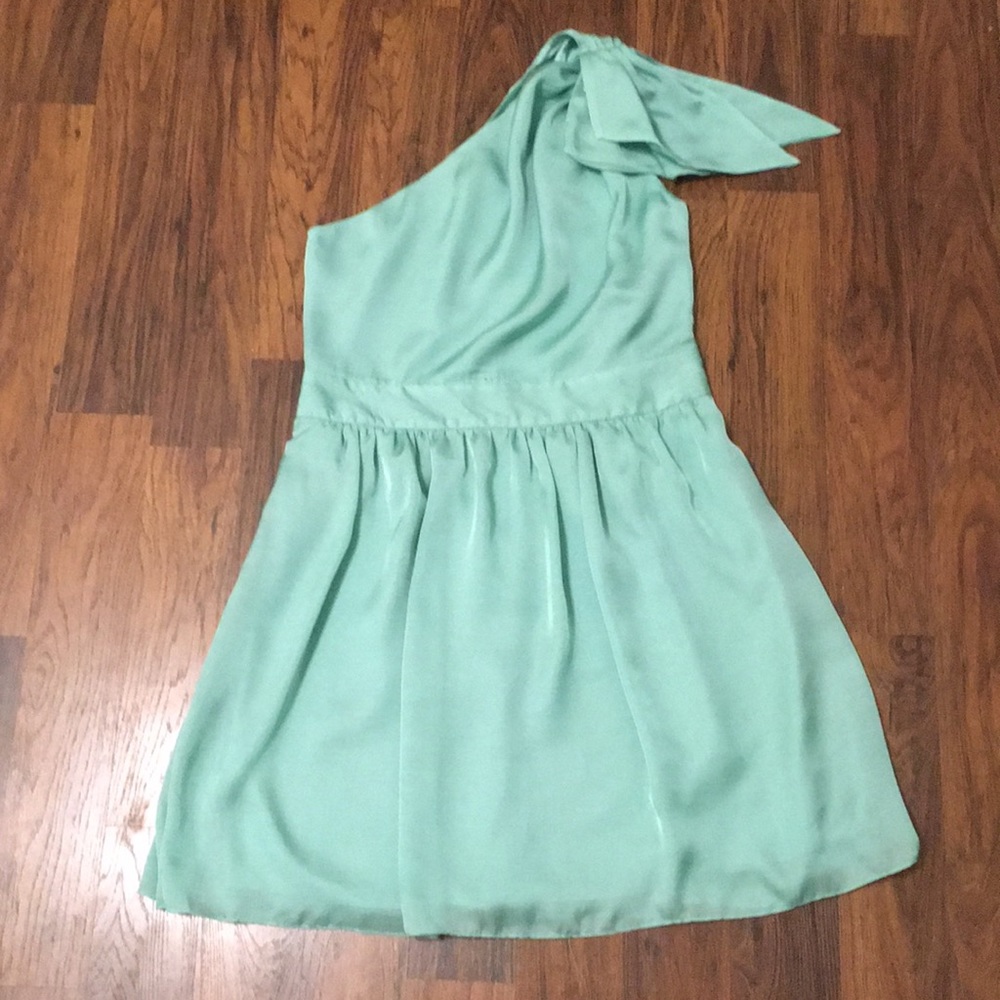 NWT The Limited Mint One-Shoulder Dress, sz 10